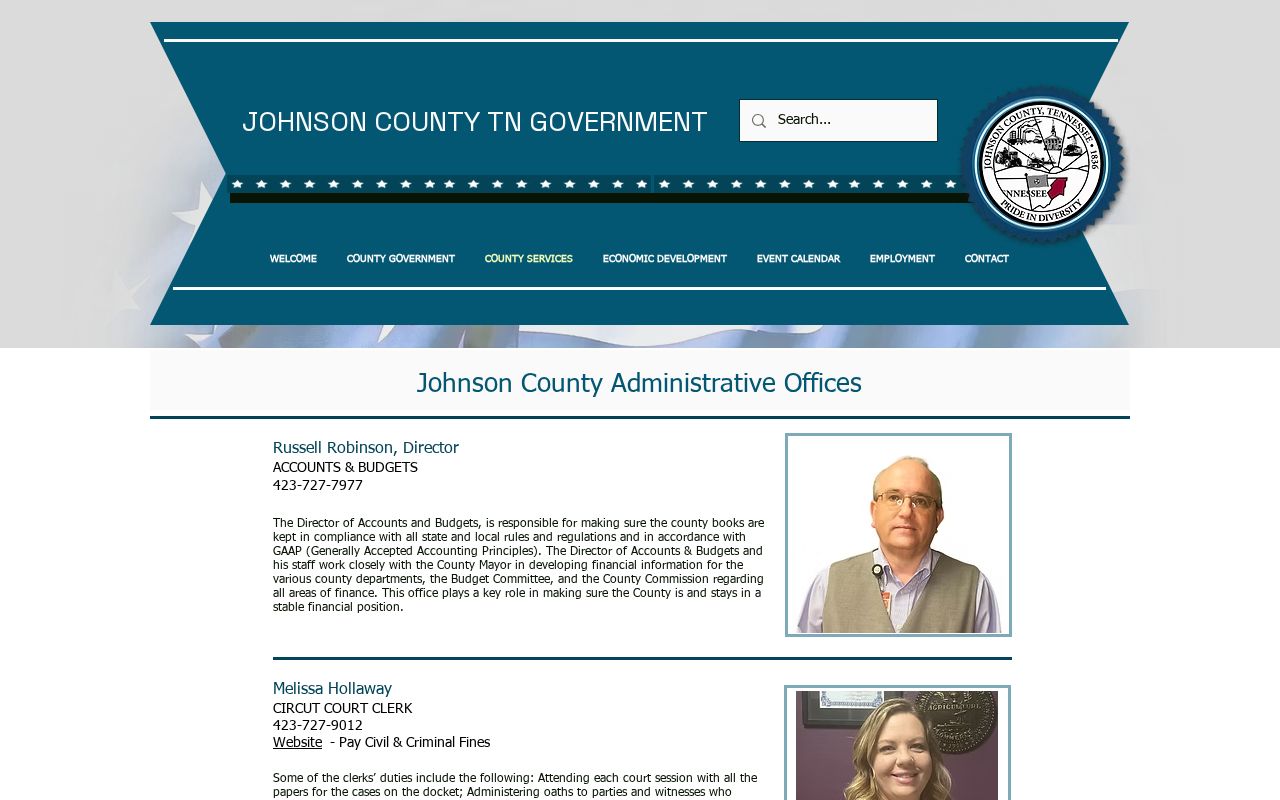 Johnson County criminal court records administrative offices